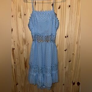 Rue21 Light Blue Lace Midi Dress